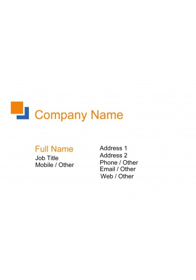 Square Logo Business Card